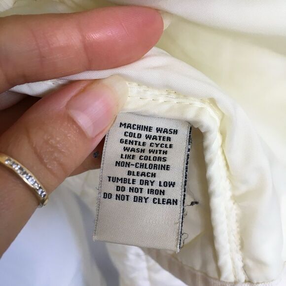 Ralph Lauren Polo Jeans Women's Cream 4 Pocket Full Zip Quilted Jacket Size XL - Picture 11 of 17